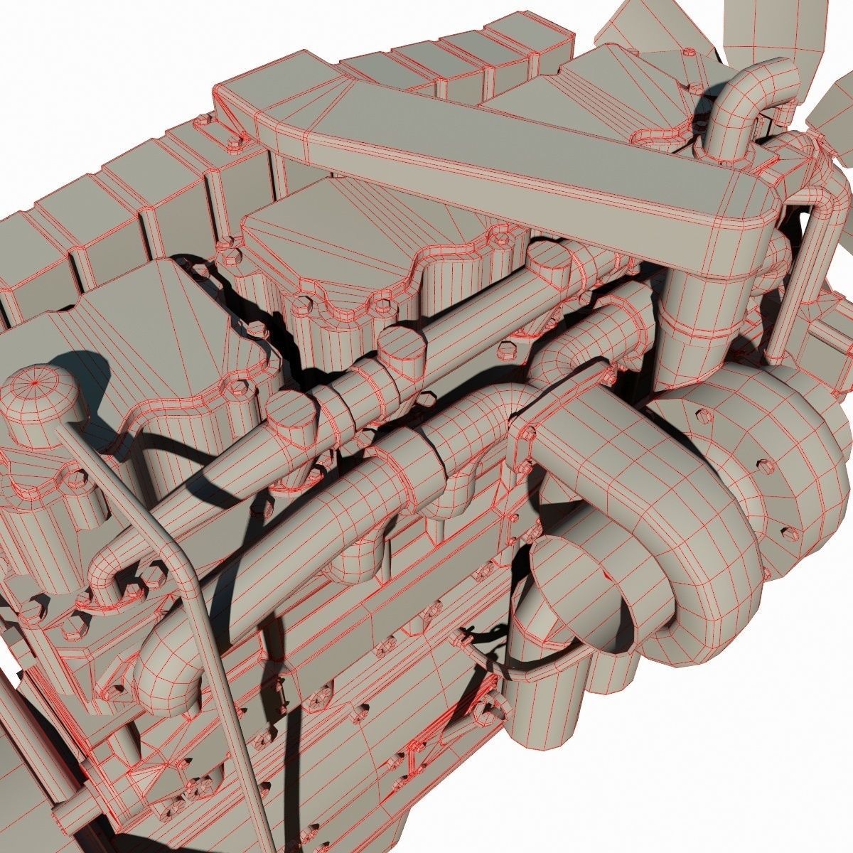 Diesel Engine 3D model_25