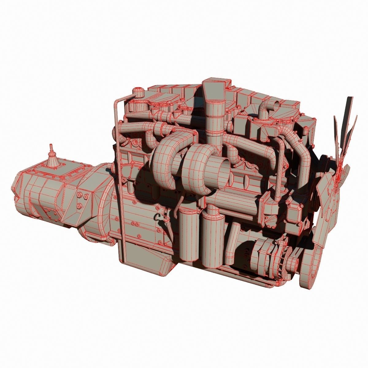 Diesel Engine 3D model_19