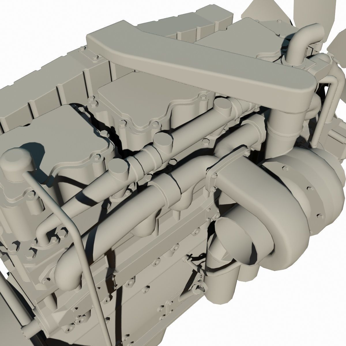 Diesel Engine 3D model_16