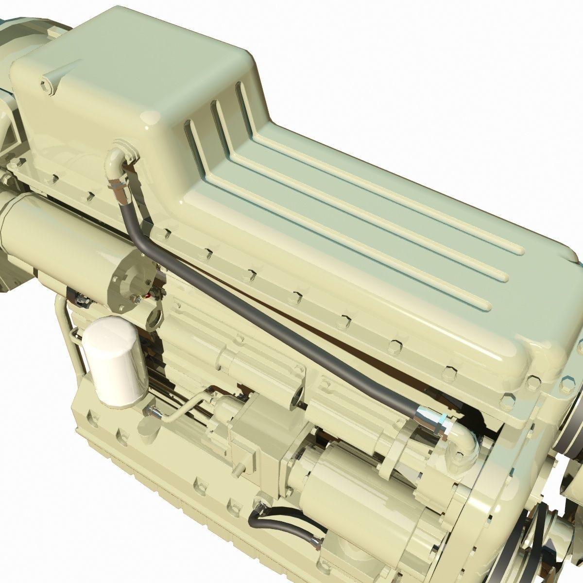 Diesel Engine 3D model_6