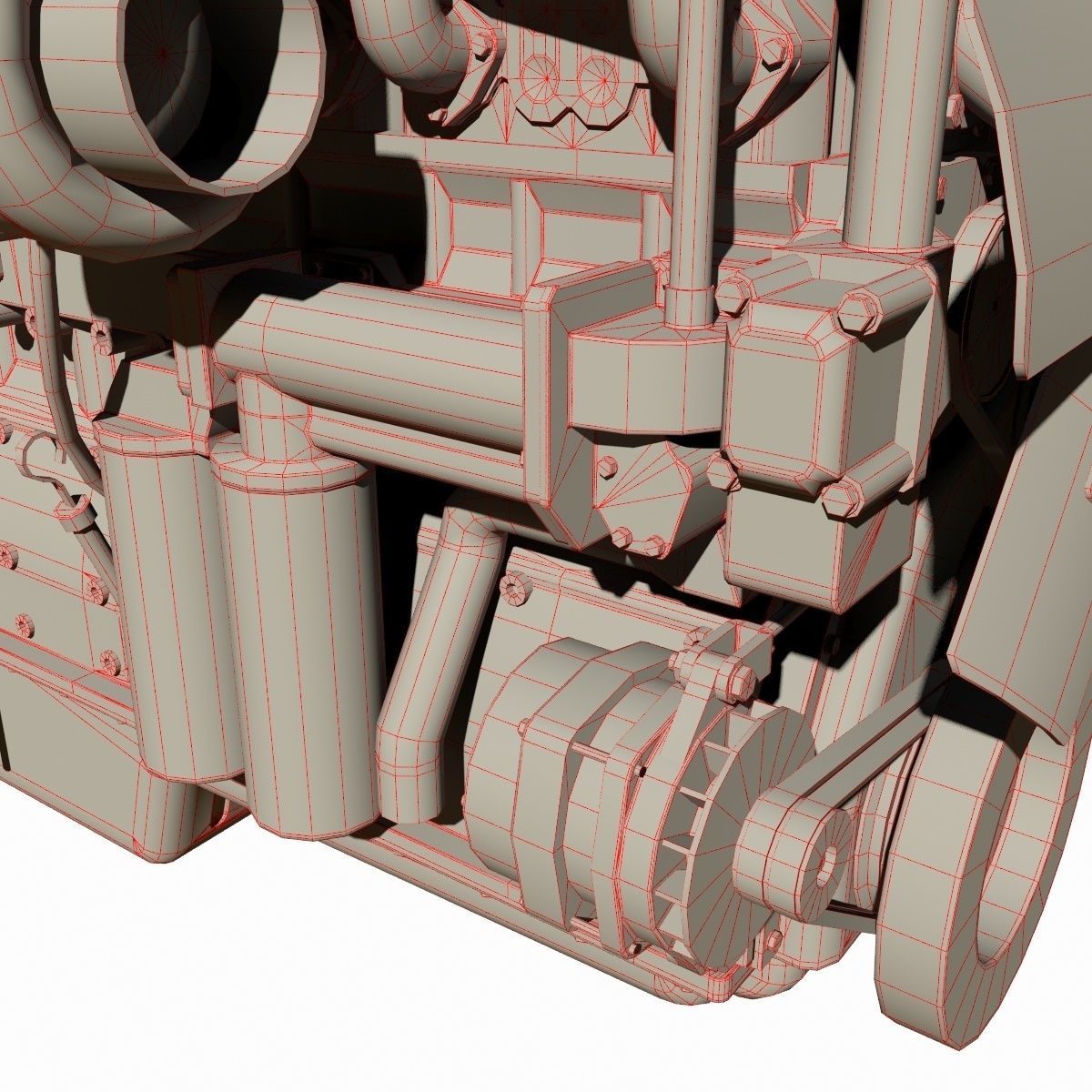 Diesel Engine 3D model_26