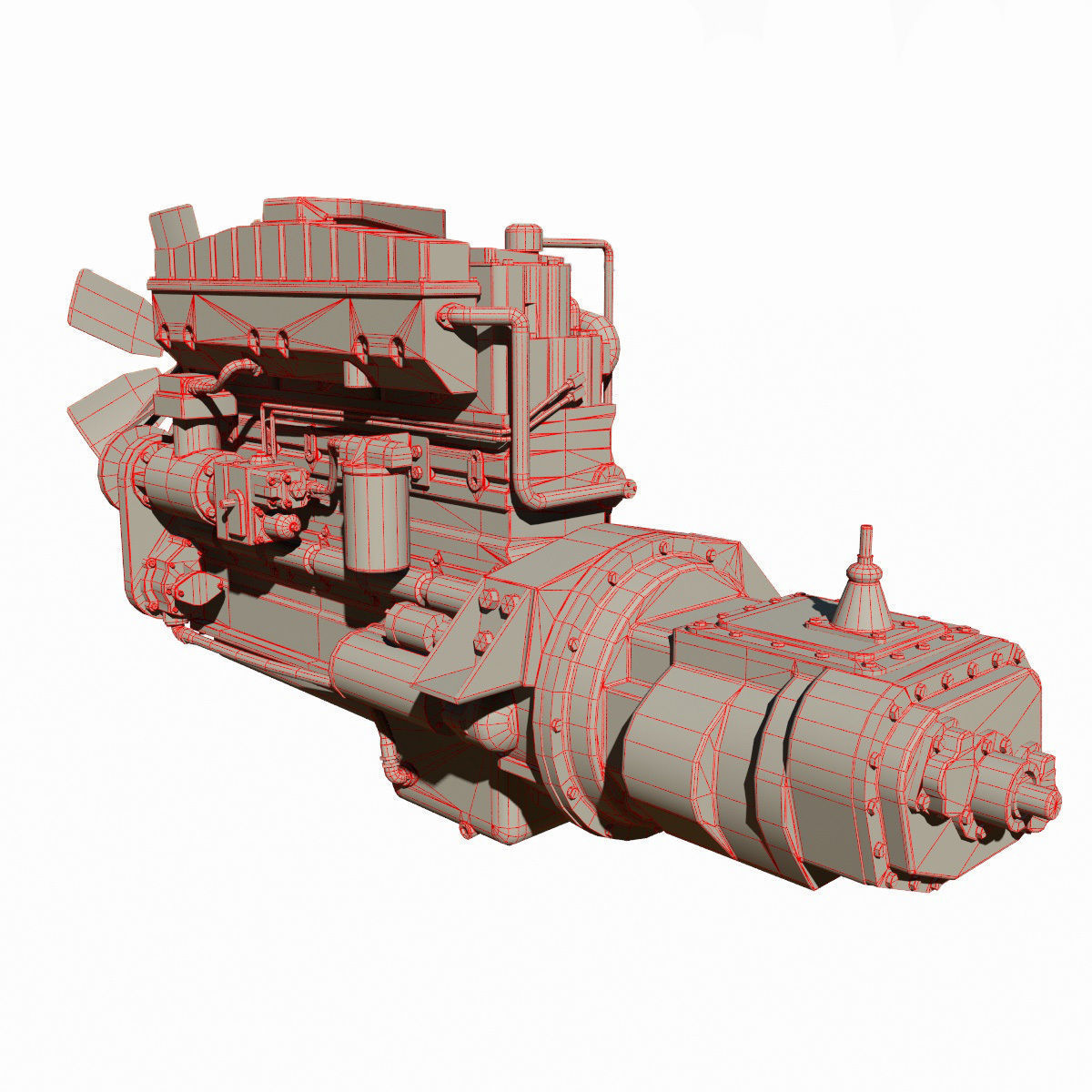Diesel Engine 3D model_21
