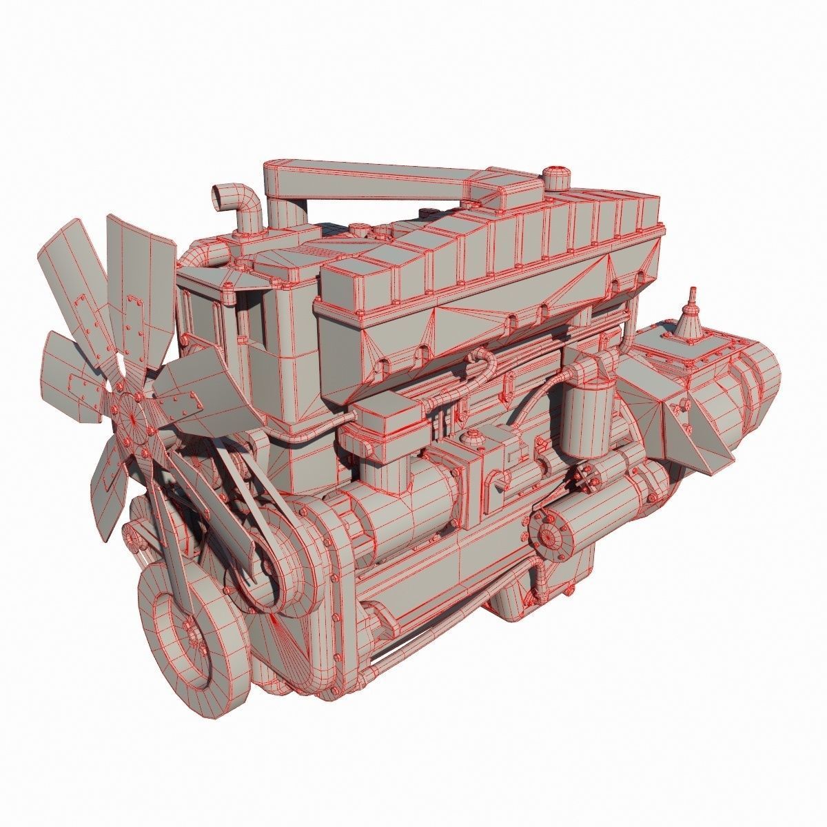 Diesel Engine 3D model_18