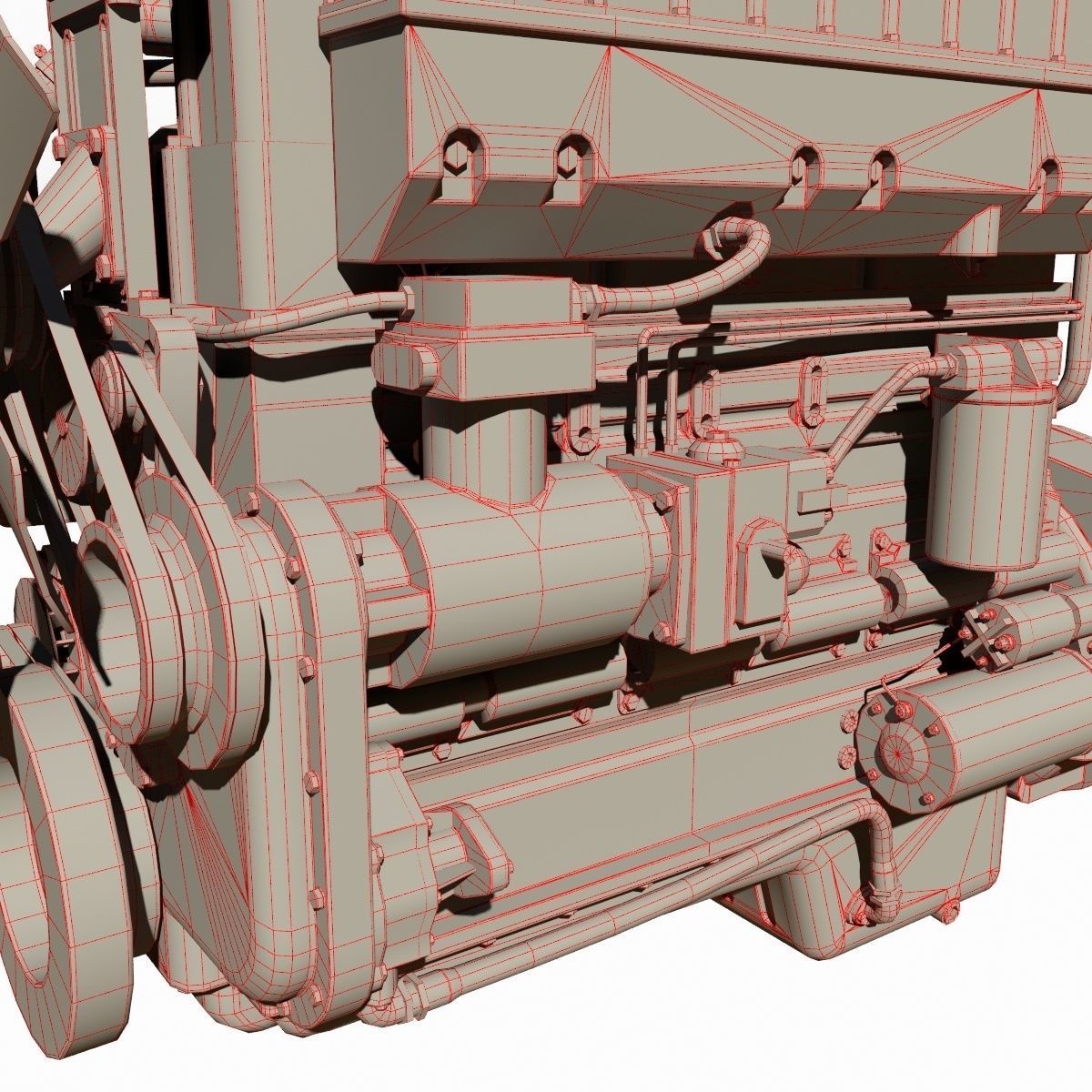Diesel Engine 3D model_23