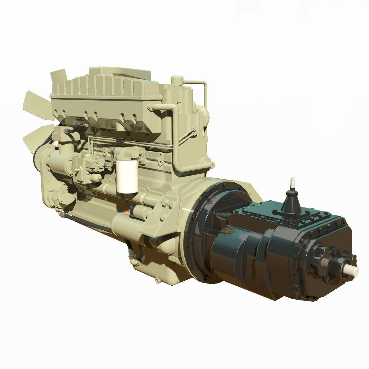 Diesel Engine 3D model_3