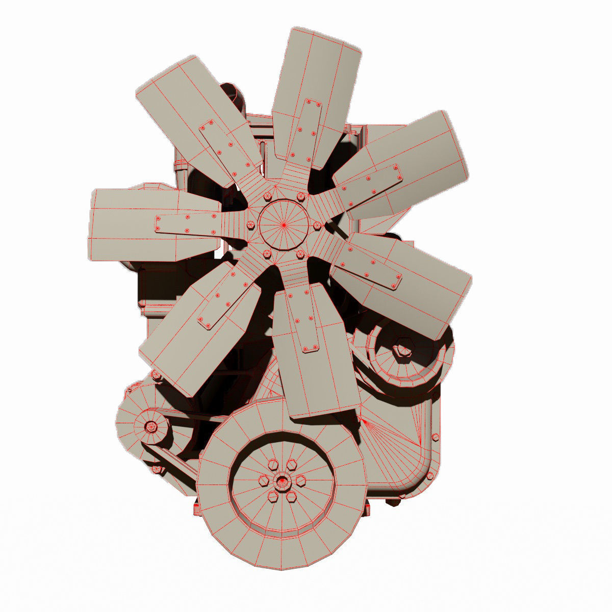 Diesel Engine 3D model_22