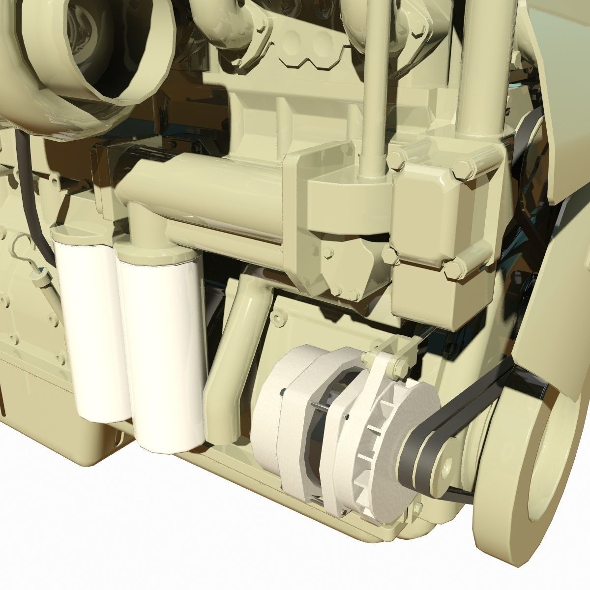 Diesel Engine 3D model_8