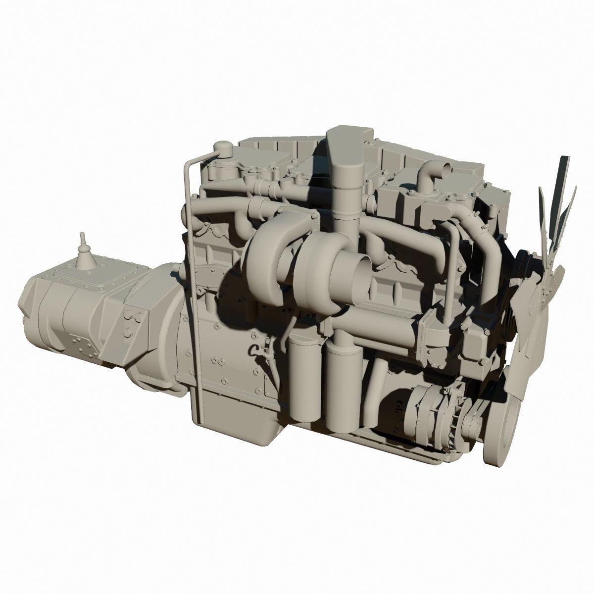 Diesel Engine 3D model_10