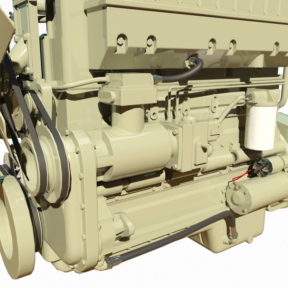 Diesel Engine 3D model_5