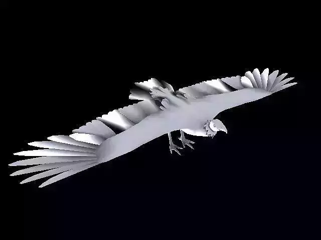 Turkey Vulture Free low-poly 3D model