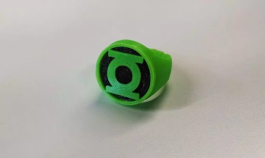 Green Lantern Ring for Dual Extrusion Free 3D print model_0