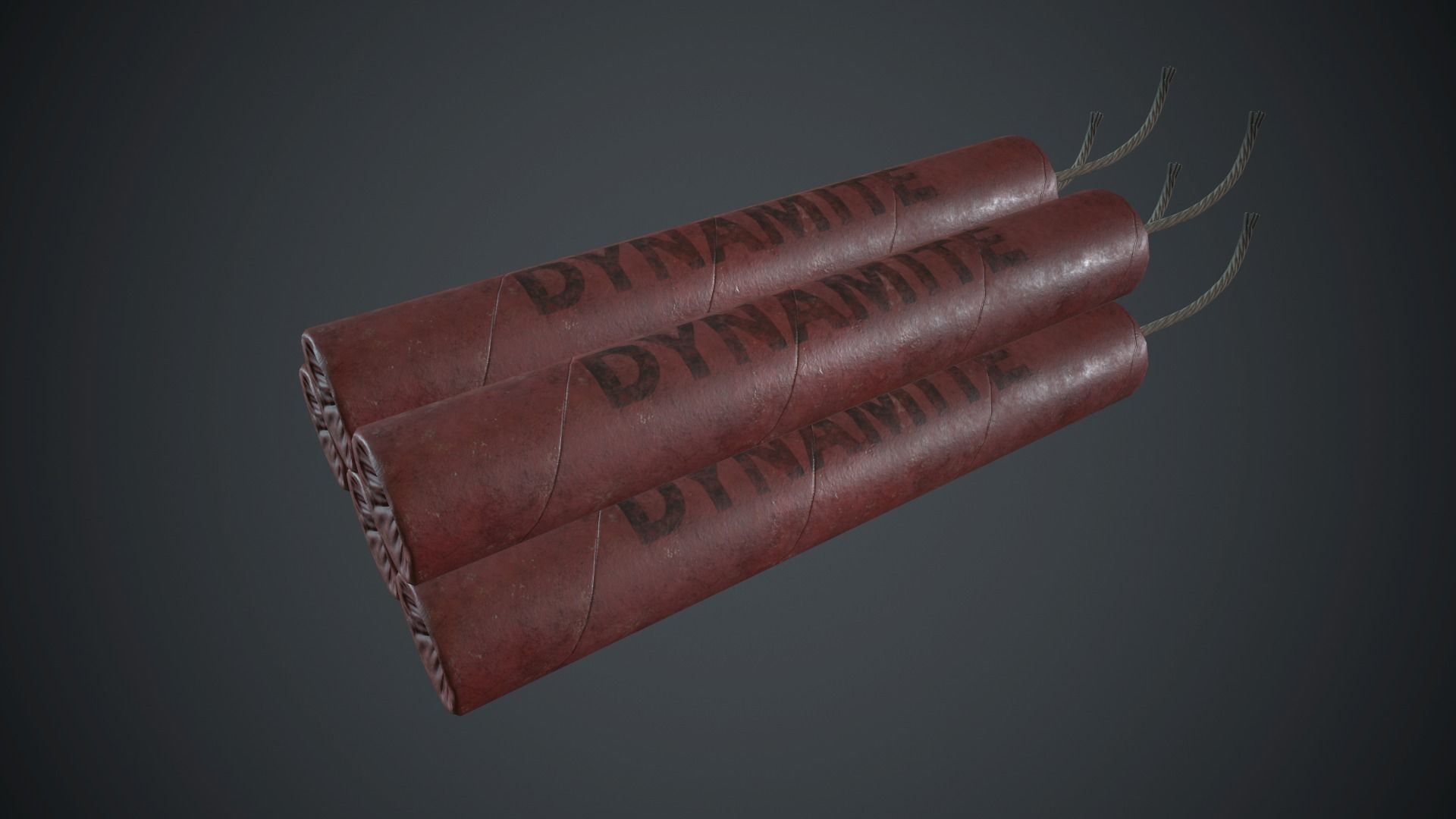Dynamite PBR Game Ready pair of cigars Low-poly 3D model_10