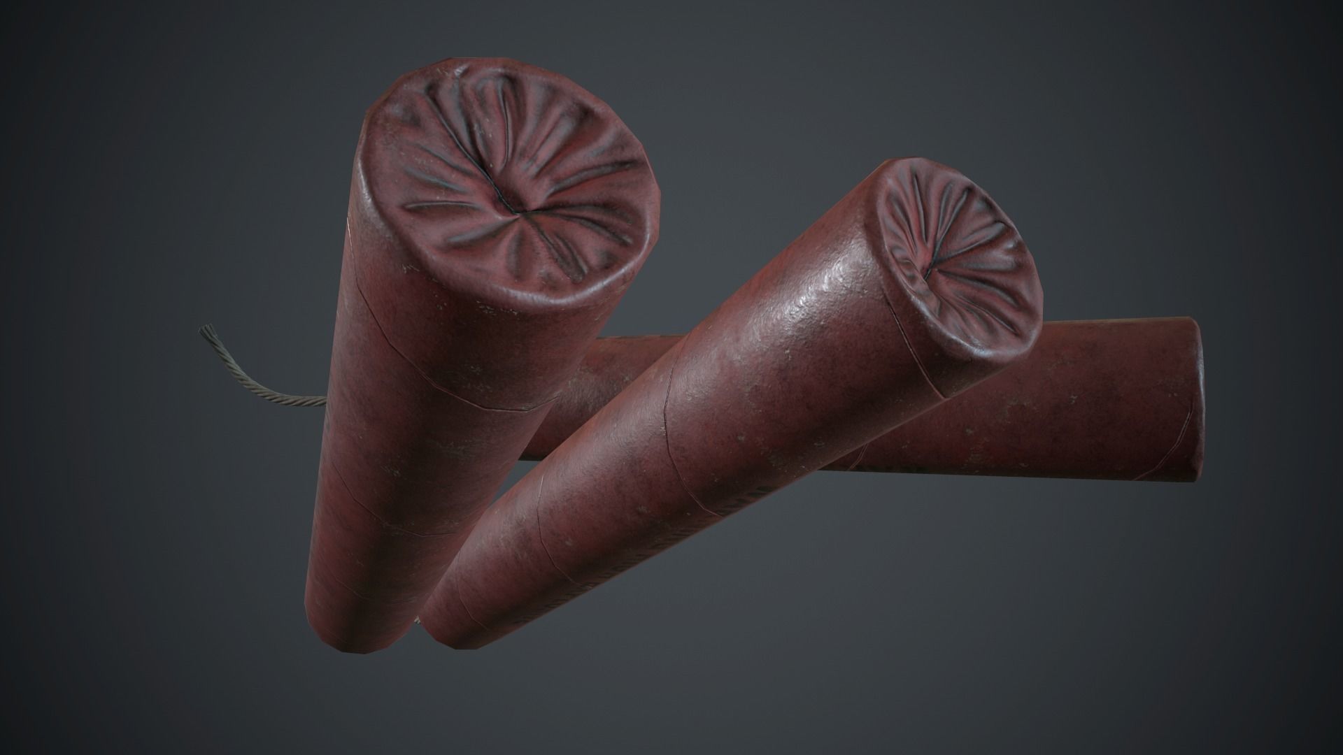 Dynamite PBR Game Ready pair of cigars Low-poly 3D model_11