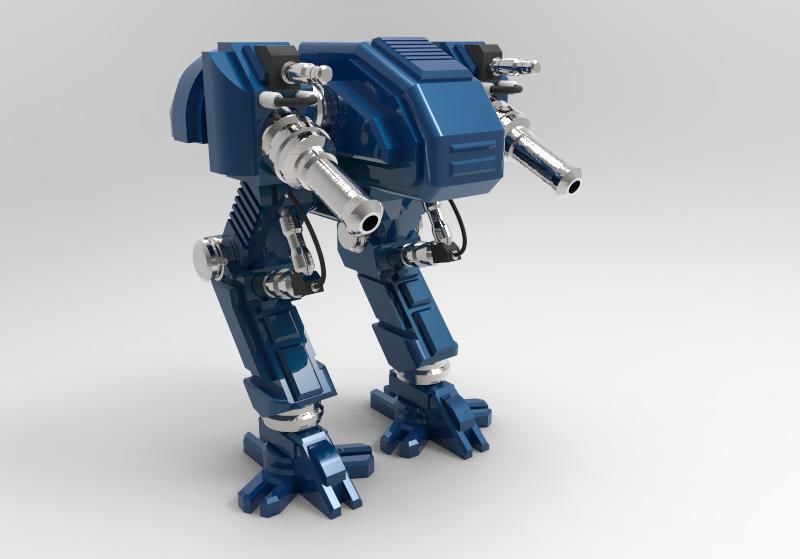 Mech 3 at - robot 3D print model_3