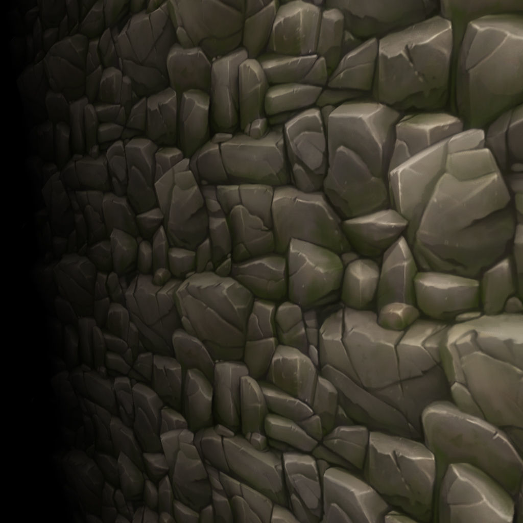 Rock Formation 03  - Low Poly Hand Painted Low-poly 3D model_4