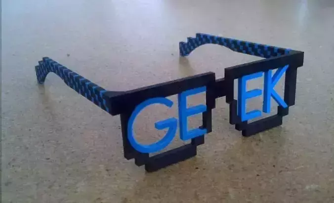 8-bit Geek Glasses for Dual Extrusion
