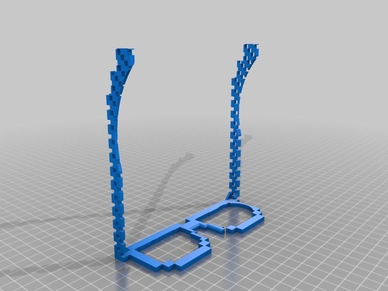8-bit Geek Glasses for Dual Extrusion Free 3D print model_1
