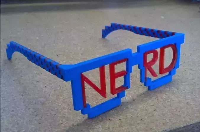 8-bit Nerd Glasses for Dual Extrusion