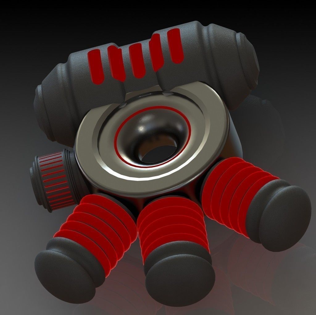 Borderlands Shield Mod Free 3D print model_1