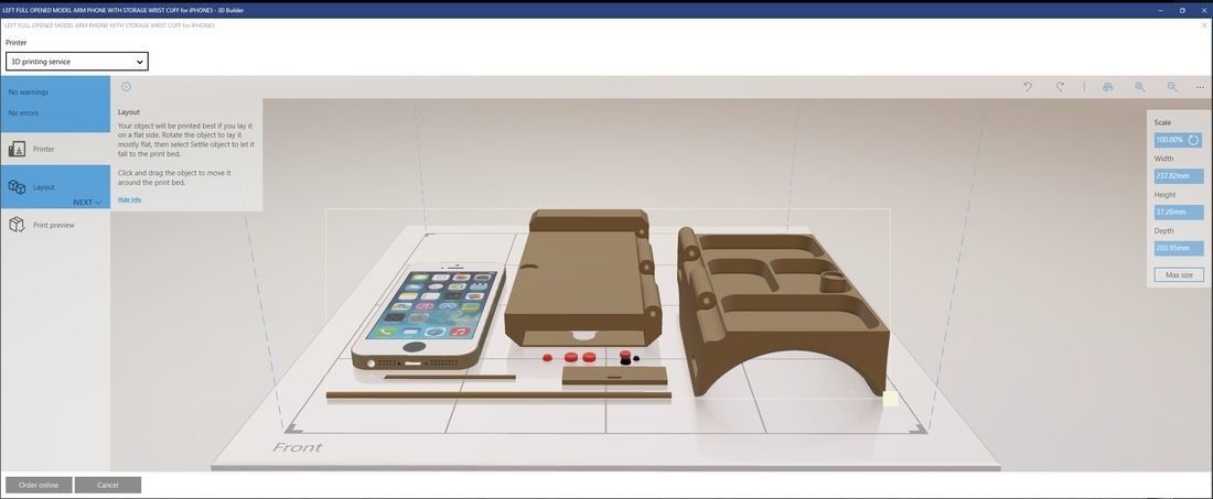 Star Wars Rogue One iPhone5 RIGHT ARM Gauntlet 3D print model_19