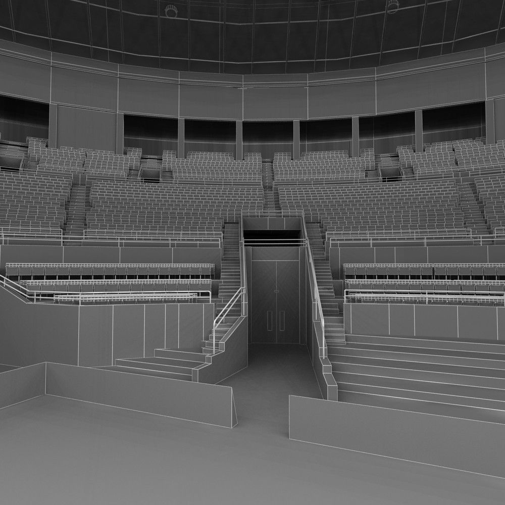 Boxing Arena 3D model_12