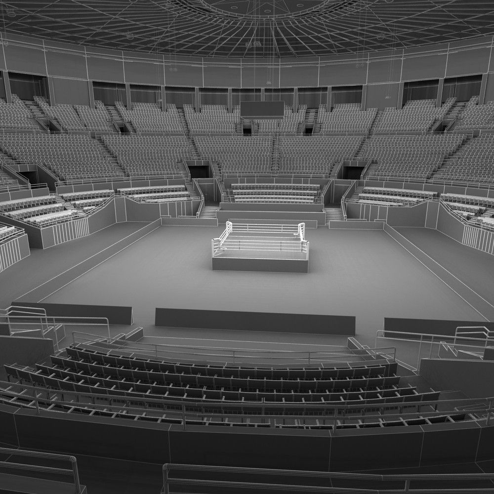 Boxing Arena 3D model_10