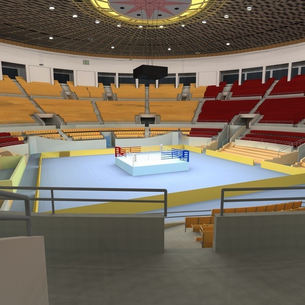 Boxing Arena 3D model_2