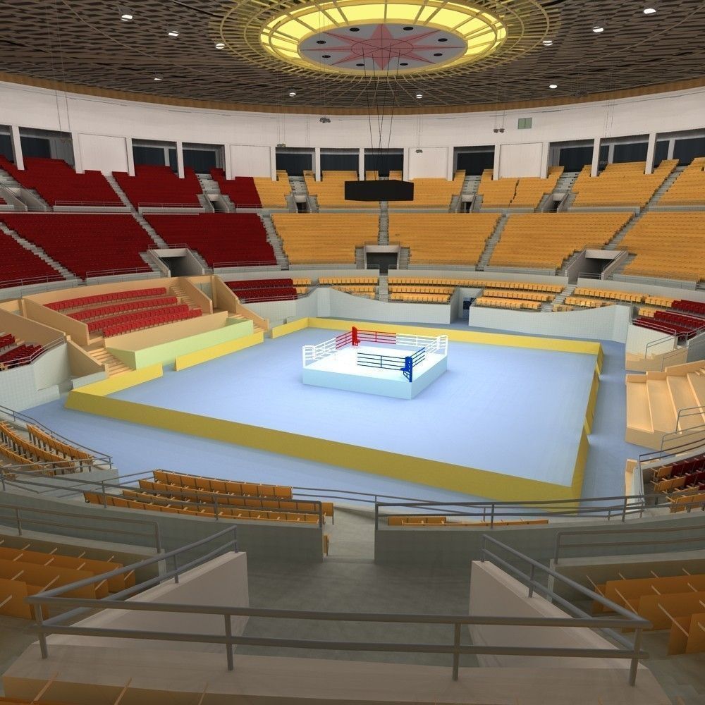 Boxing Arena 3D model_4