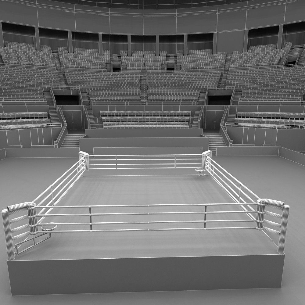 Boxing Arena 3D model_14