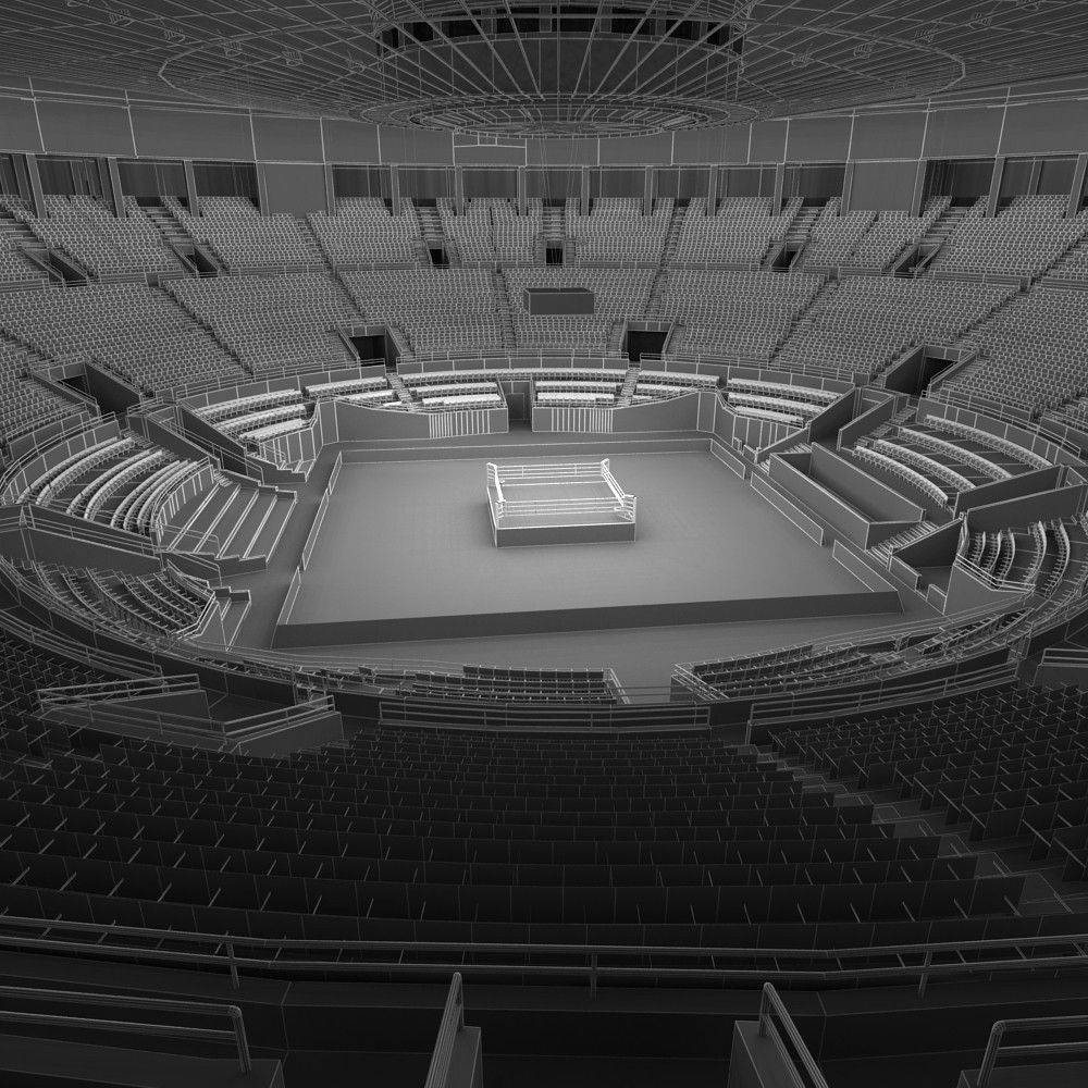 Boxing Arena 3D model_11