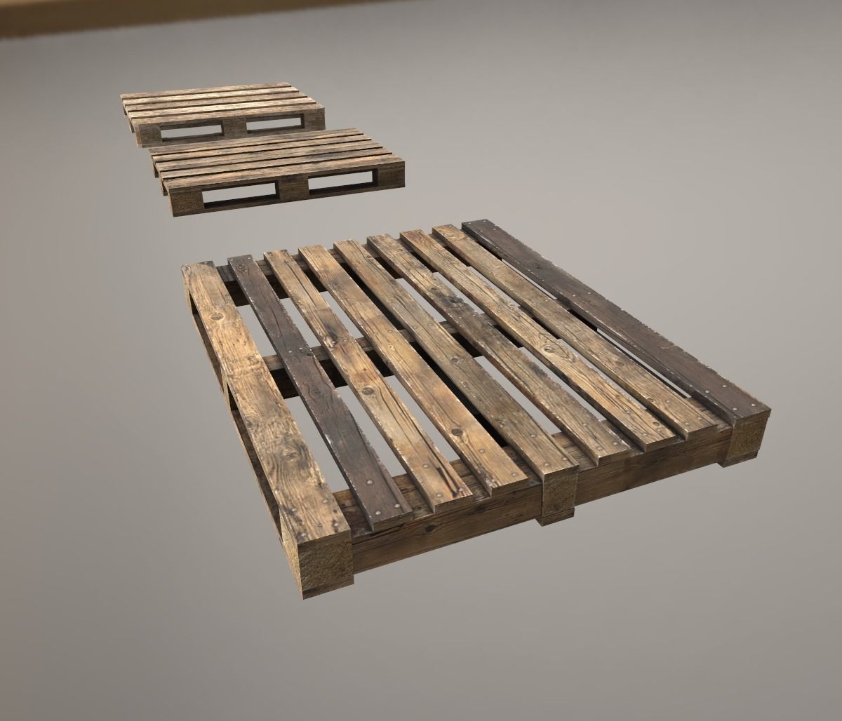 Pallet Pack PBR Low-poly 3D model_7