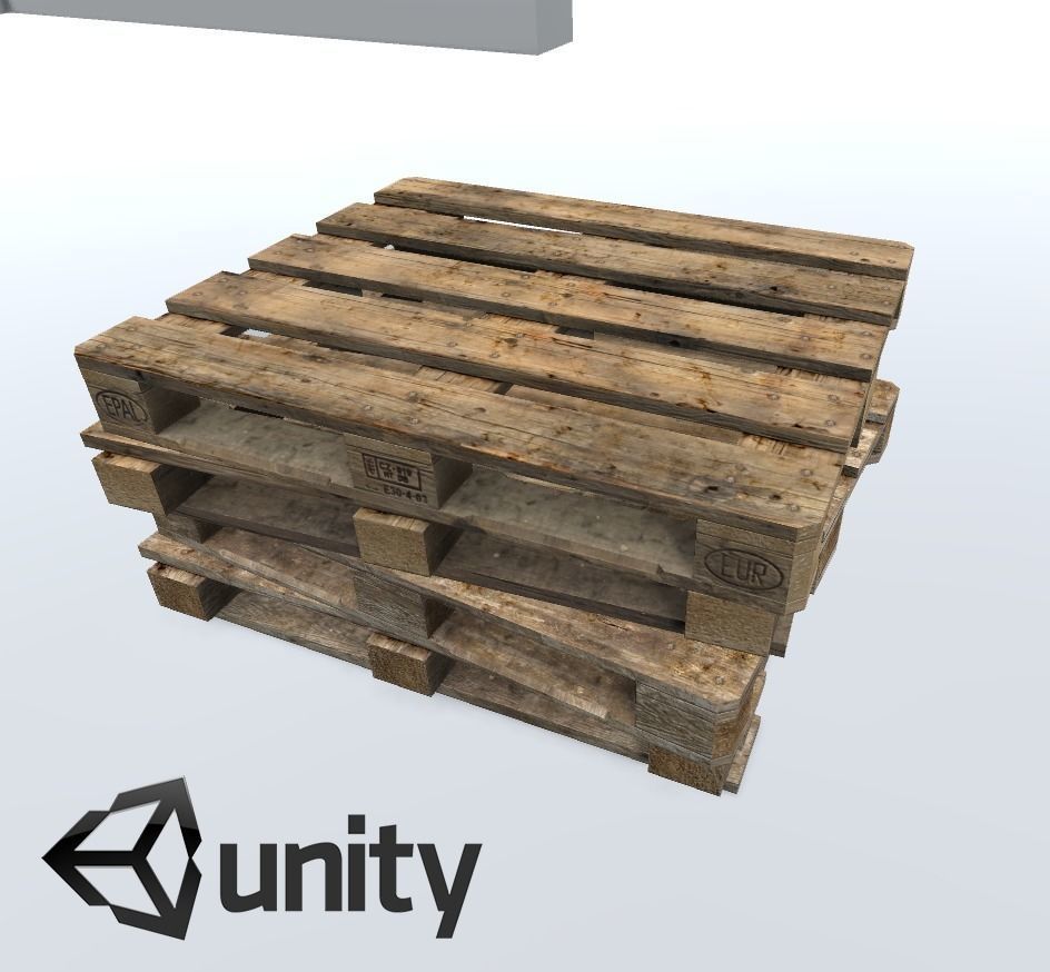 Pallet Pack PBR Low-poly 3D model_0