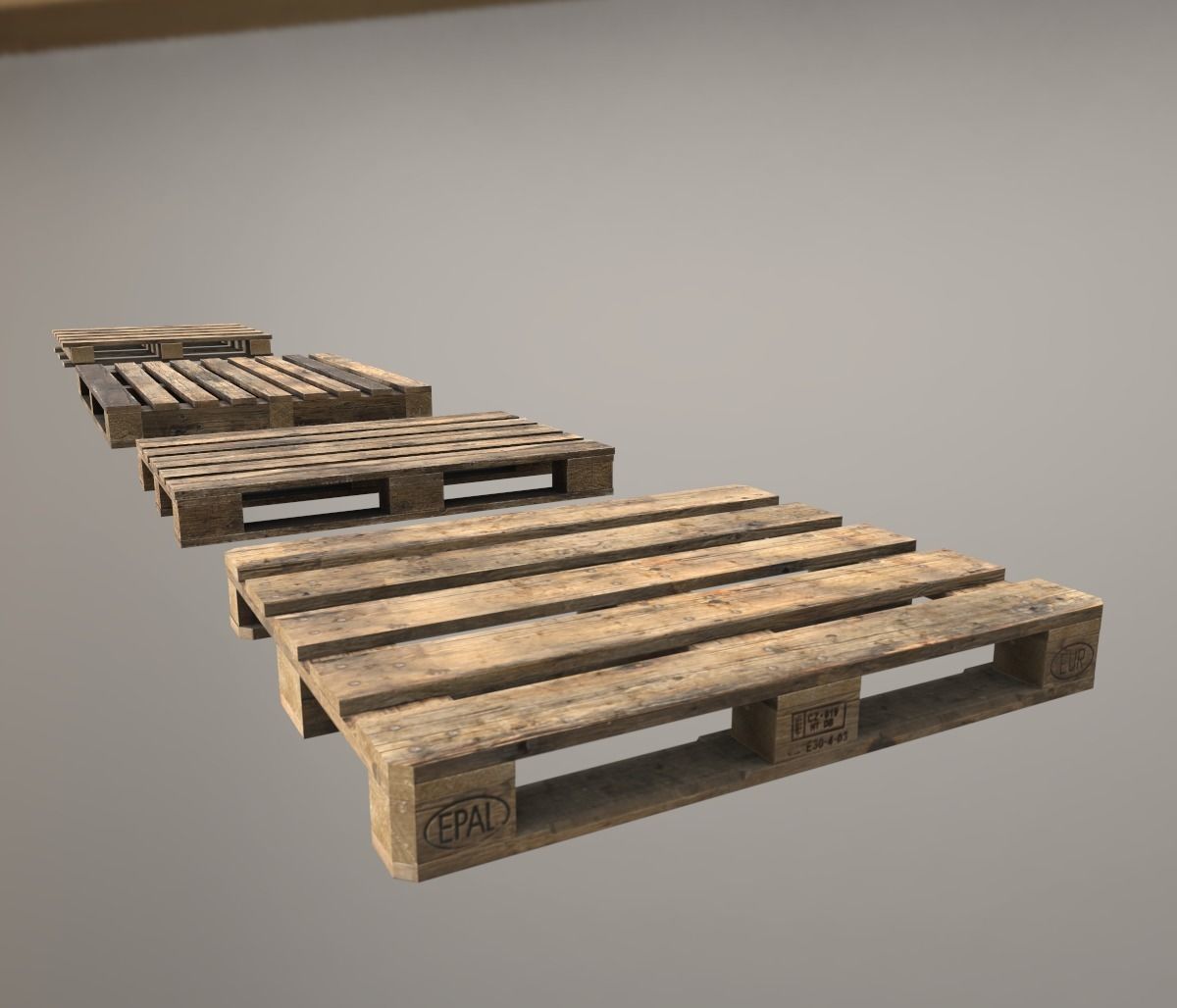 Pallet Pack PBR Low-poly 3D model_6