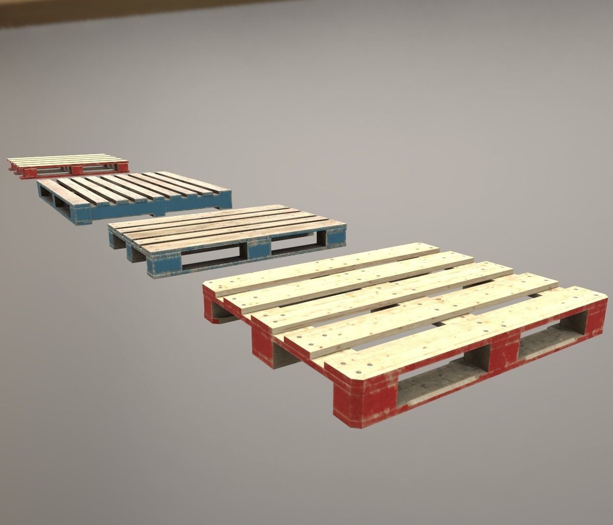 Pallet Pack PBR Low-poly 3D model_11