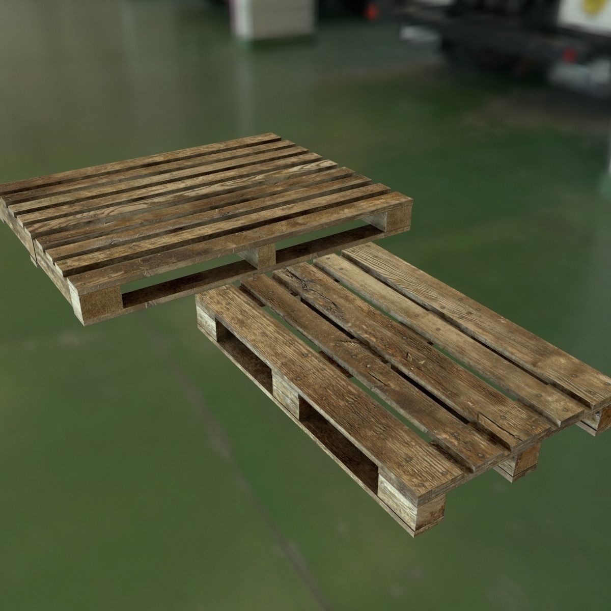 Pallet Pack PBR Low-poly 3D model_9