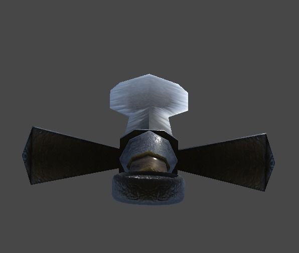 Long sword3 Low-poly 3D model_8