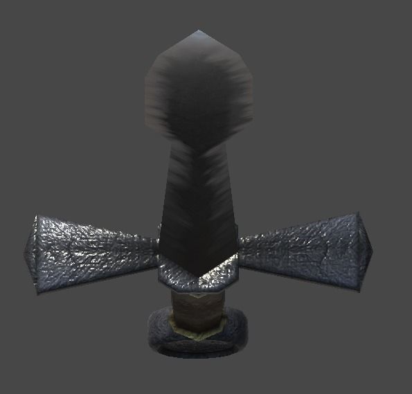 Long sword3 Low-poly 3D model_7