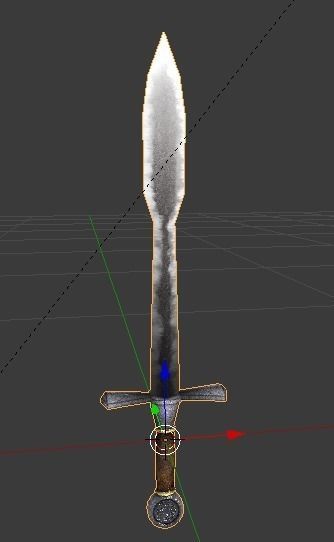 Long sword3 Low-poly 3D model_11
