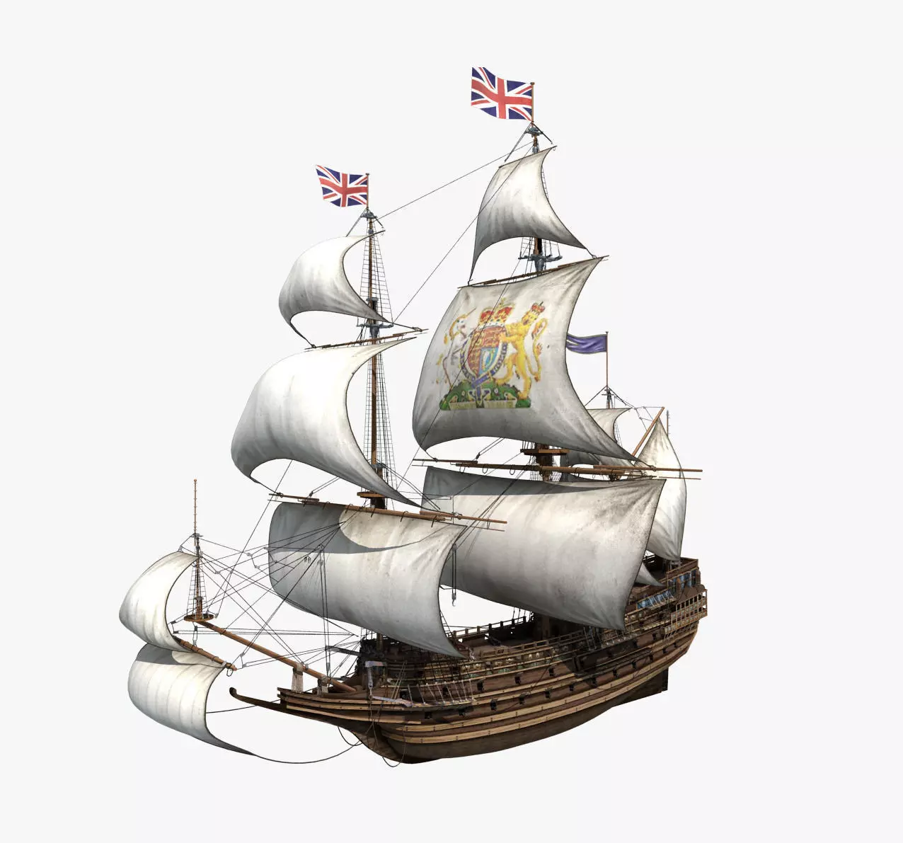 sail Ship 3D model_0