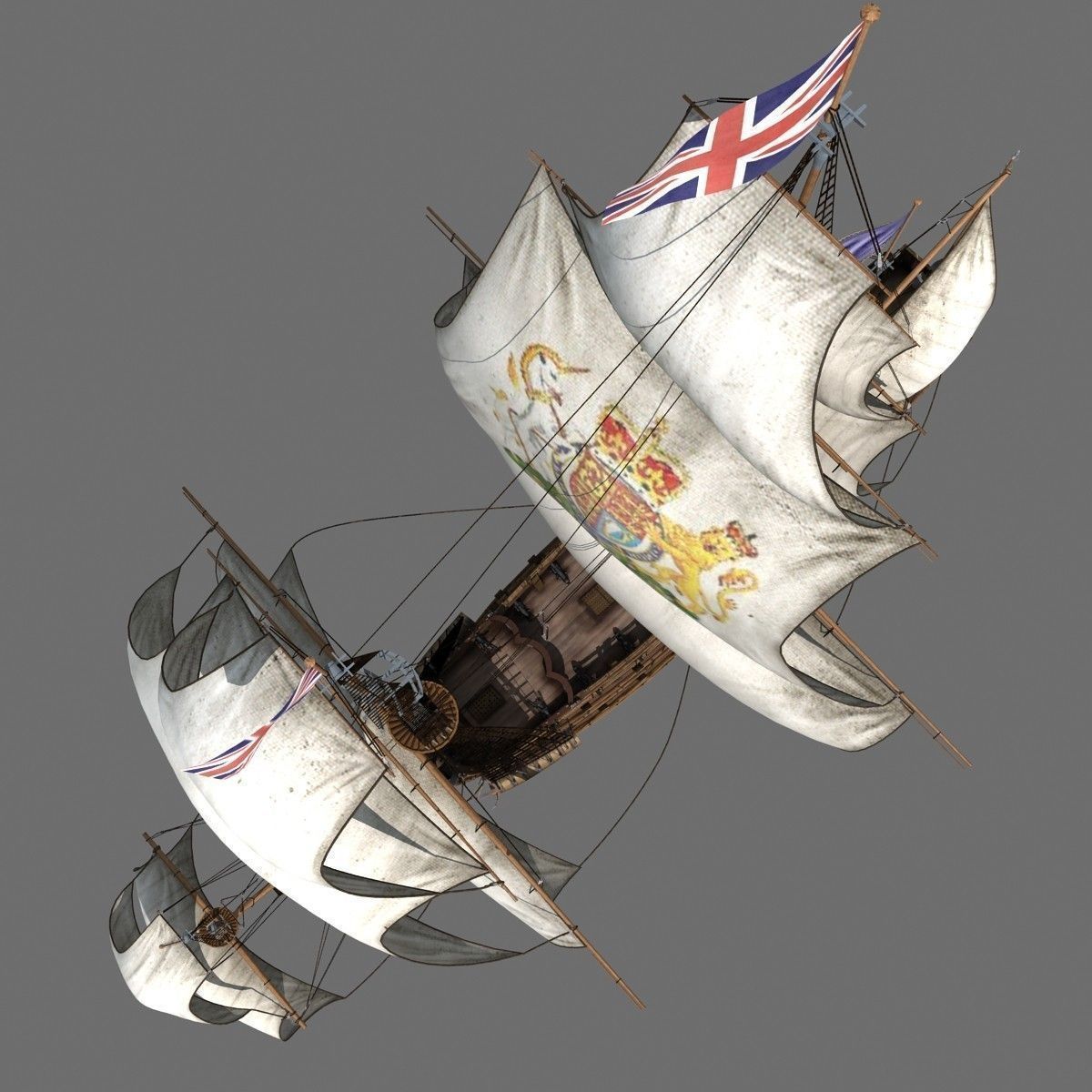 sail Ship 3D model_12