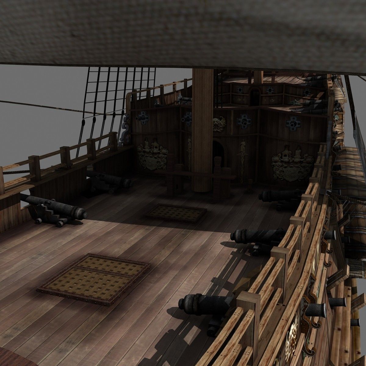 sail Ship 3D model_9