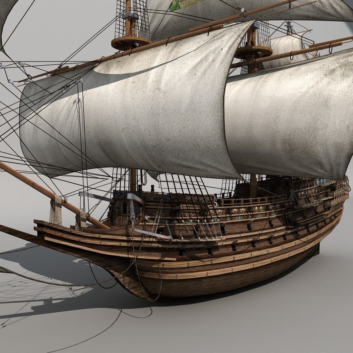 sail Ship 3D model_5