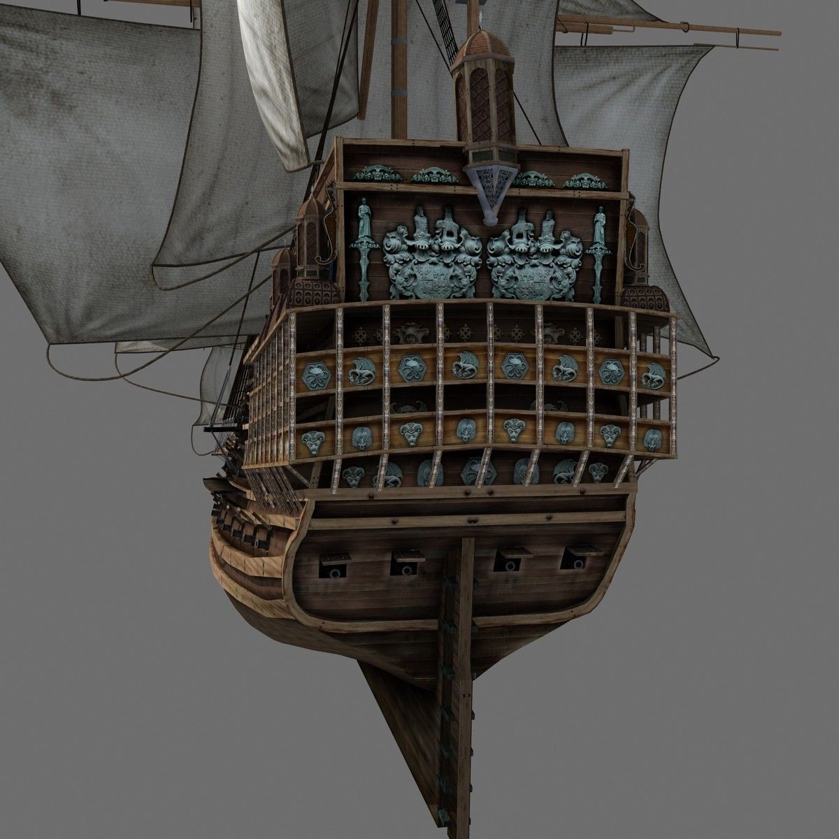 sail Ship 3D model_3