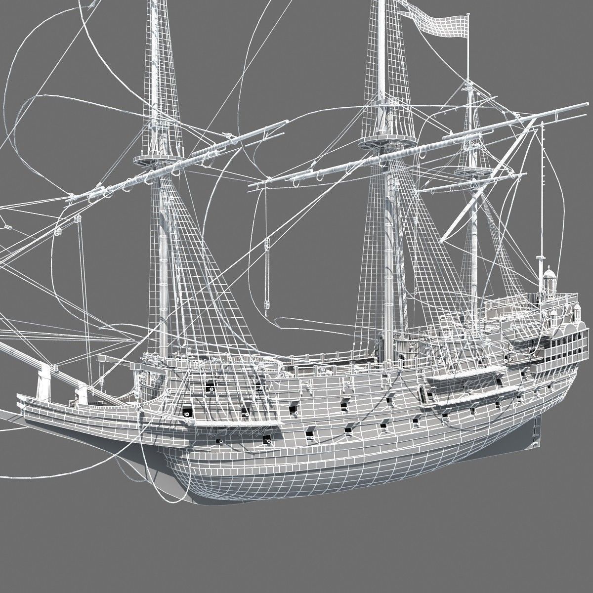 sail Ship 3D model_17