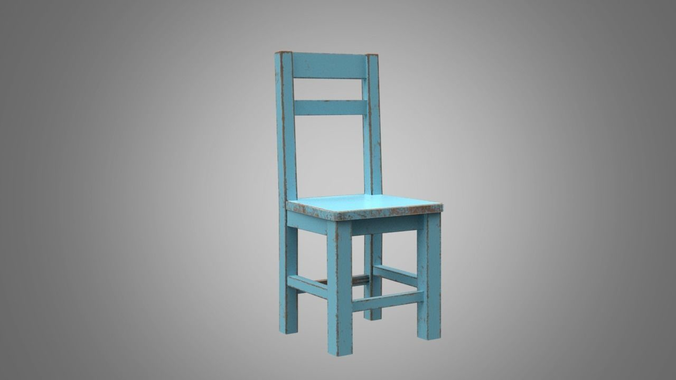 PBR Old Painted Chair