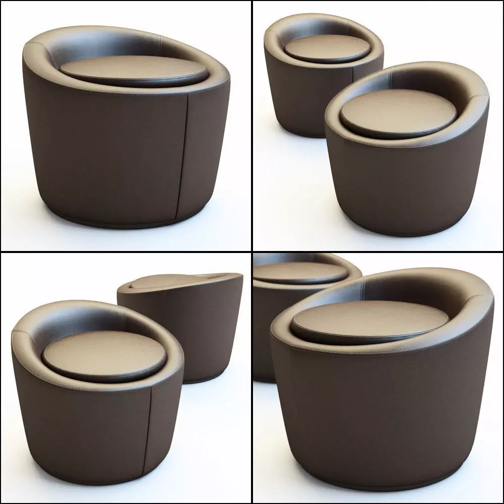 Pouf Loren 3D model_0