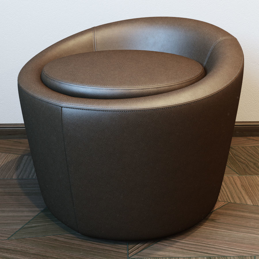 Pouf Loren 3D model_7