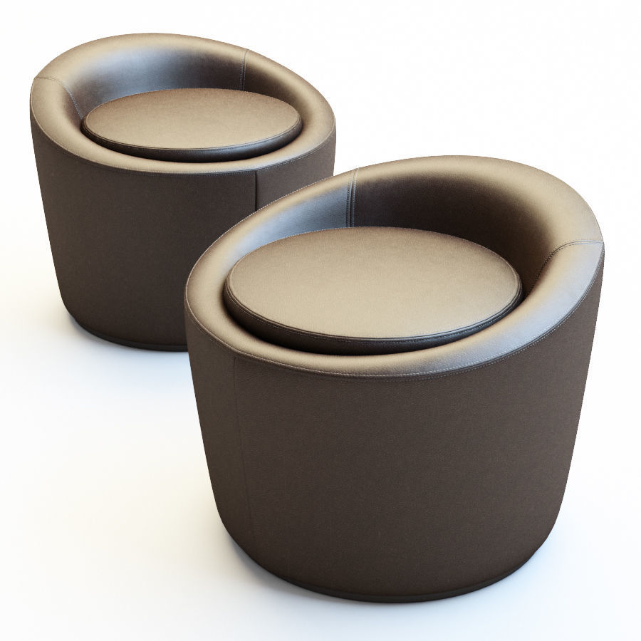 Pouf Loren 3D model_6