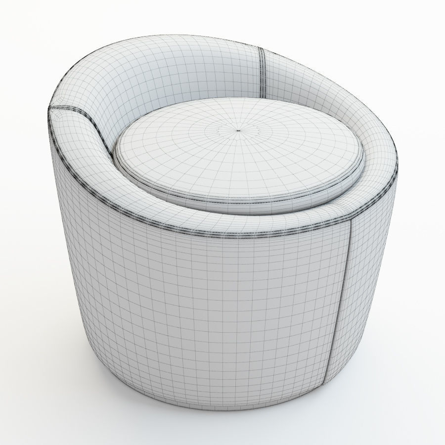 Pouf Loren 3D model_8