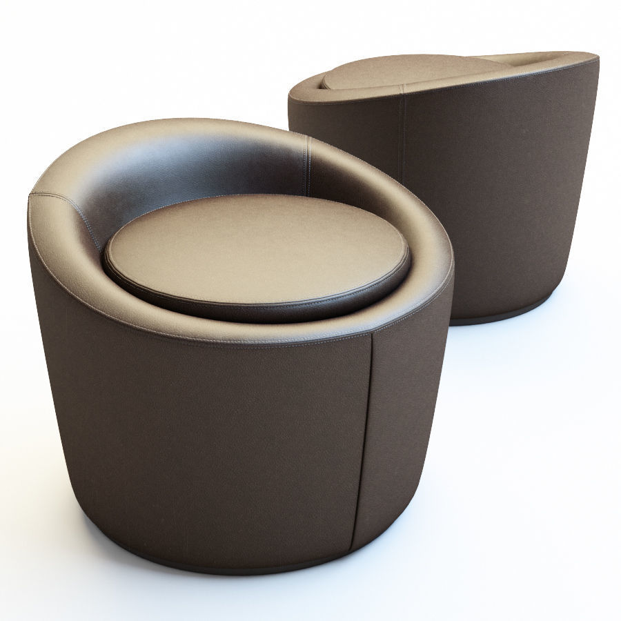 Pouf Loren 3D model_4